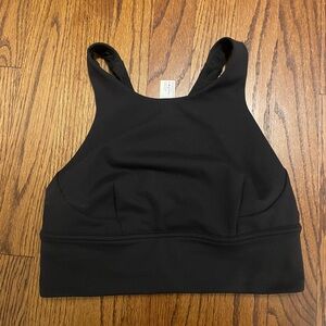 Lululemon black high neck sports bra size 6